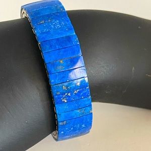 vintage 💫blue lapis stones  expansion bracelet pre-loved/perfect condition